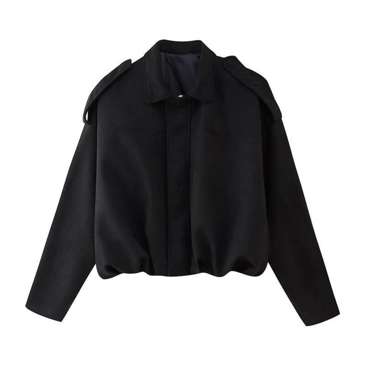 Theodora | Relaxed Zip-Front Bomber Jacket