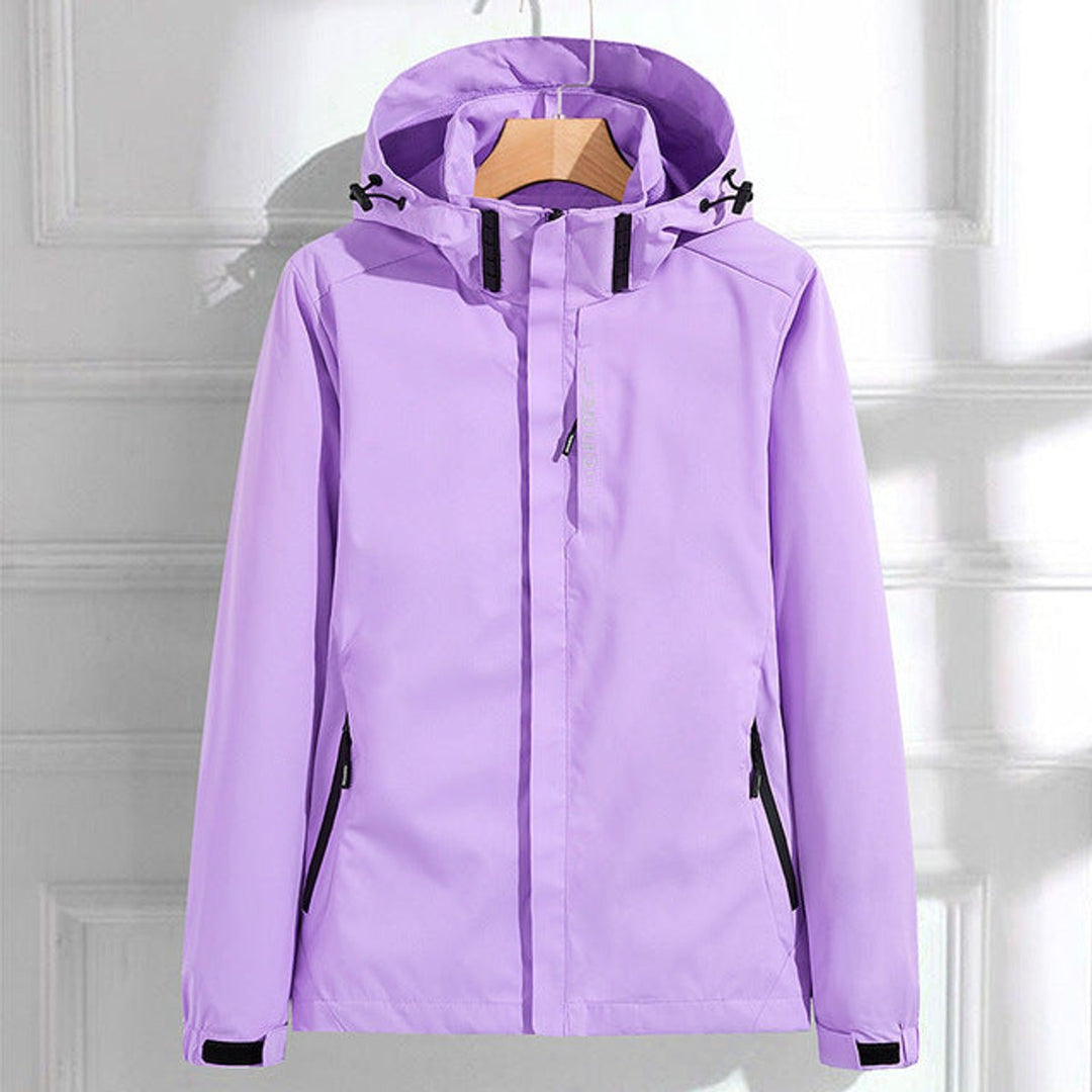 Rosina | Weatherproof Hooded Adjustable-Fit Rain Jacket