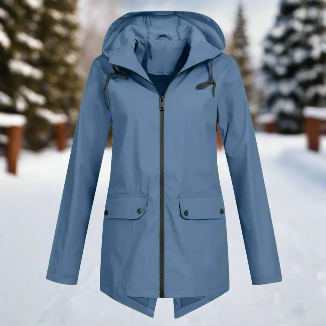 Lorraine | Hooded Waterproof Longline Rain Jacket