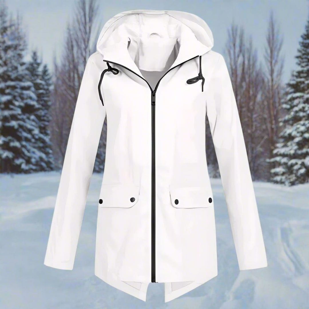 Juno | Hooded Longline Rain Jacket