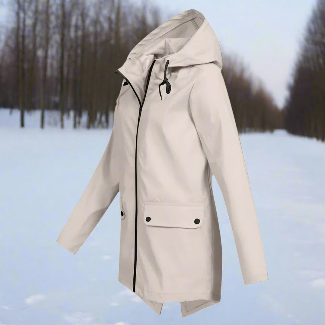 Lorraine | Hooded Waterproof Longline Rain Jacket