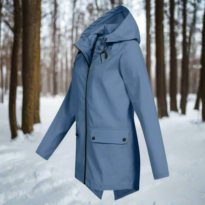 Lorraine | Hooded Waterproof Longline Rain Jacket