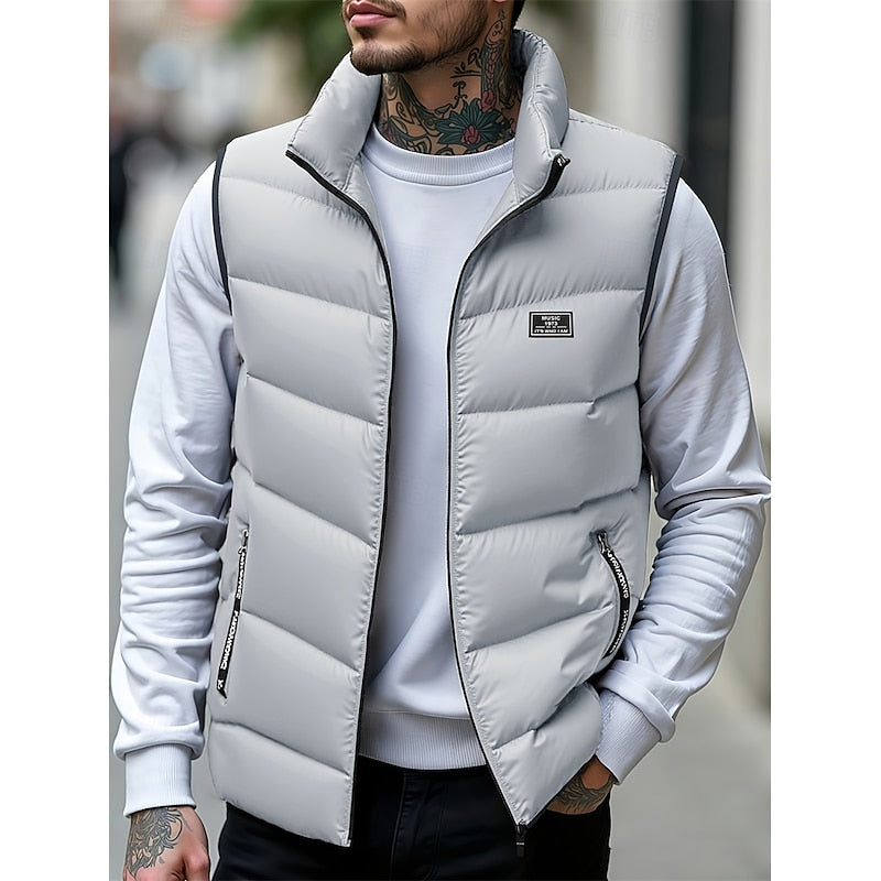 Elliott | Insulated Stand-Collar Puffer Vest