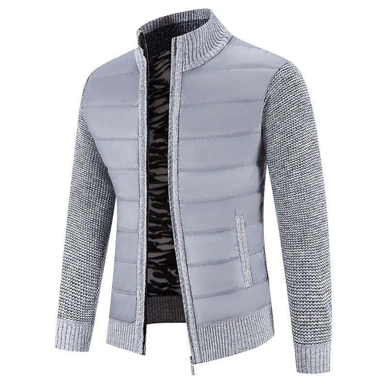 Reid | Stand-Collar Zip Cardigan
