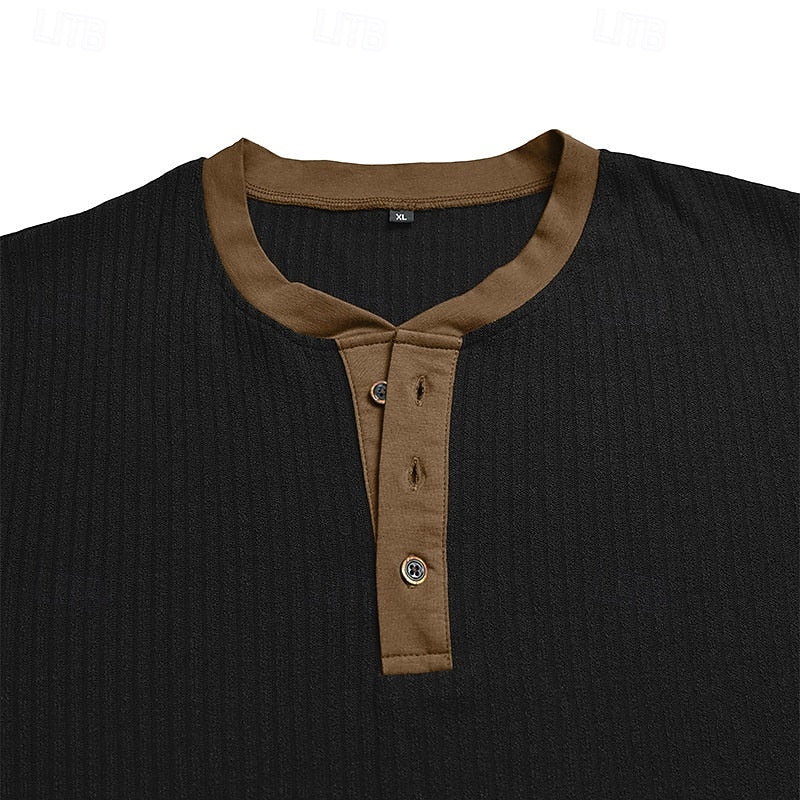 Theodore | Ribbed Long-Sleeve Henley