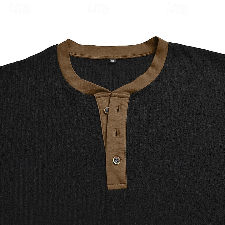 Theodore | Ribbed Long-Sleeve Henley