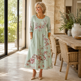 Regina | Floral Pocket Midi Dress
