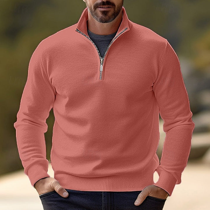 Landon | Quarter-Zip Stand-Collar Sweater