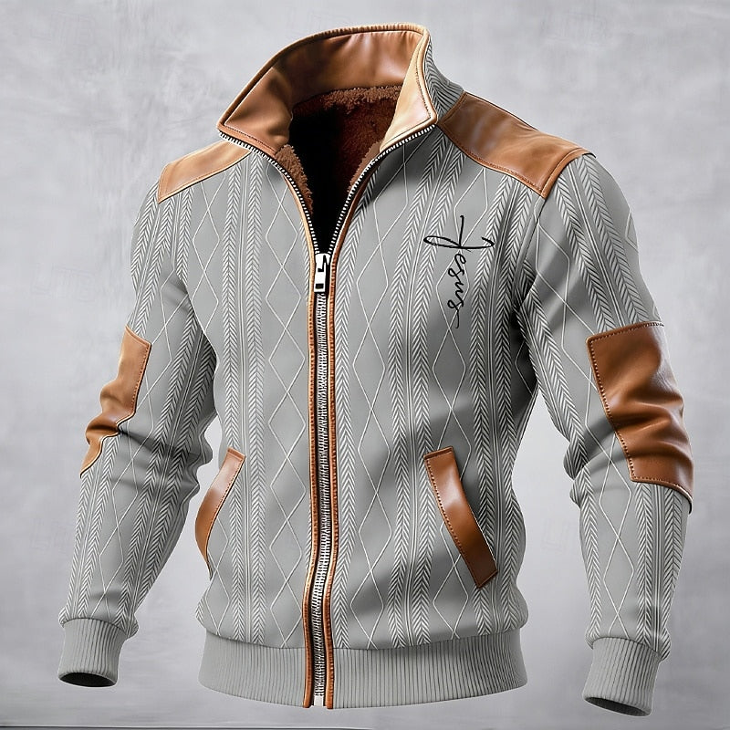 Donovan | Fleece-Lined Stand Collar Jacket