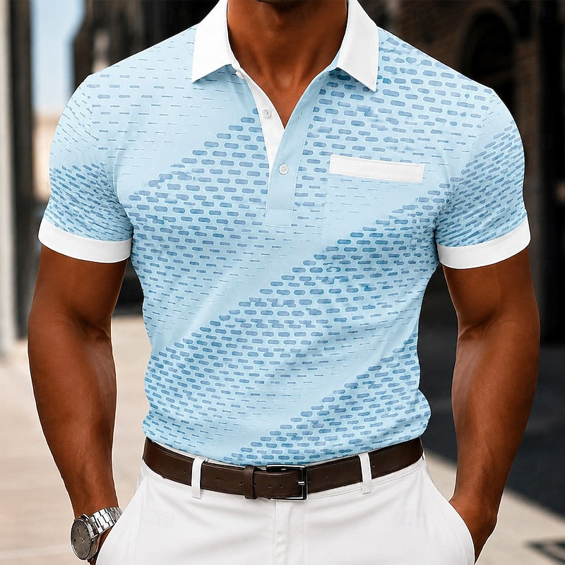 Gareth | Refined Patterned Polo Shirt