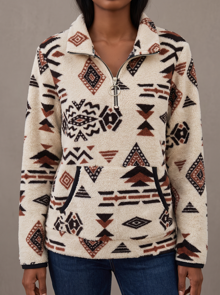Marta | Southwest Half-Zip Pullover