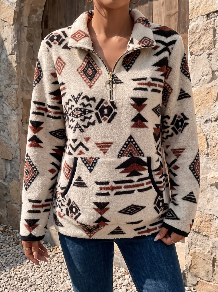 Marta | Southwest Half-Zip Pullover