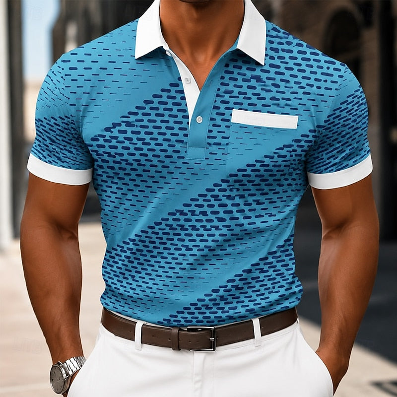 Gareth | Refined Patterned Polo Shirt