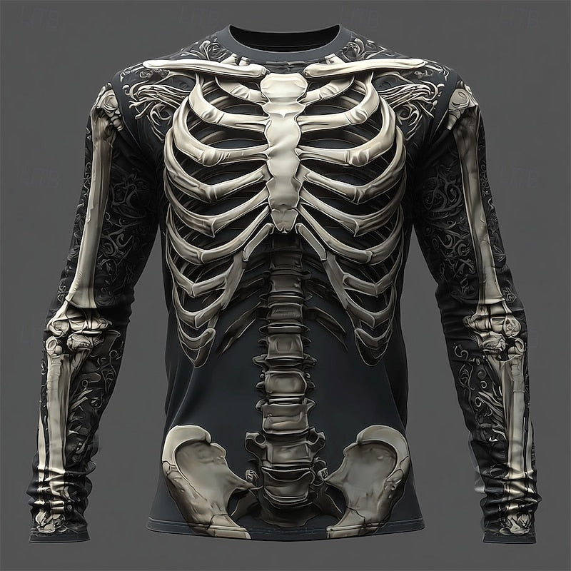 Silas | Halloween Skeleton Long Sleeve Top