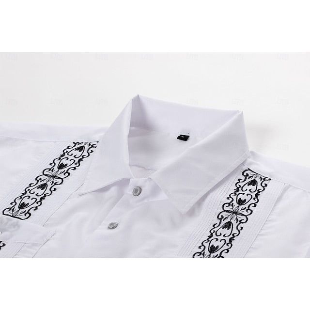 Mateo | Embroidered Short Sleeve Shirt