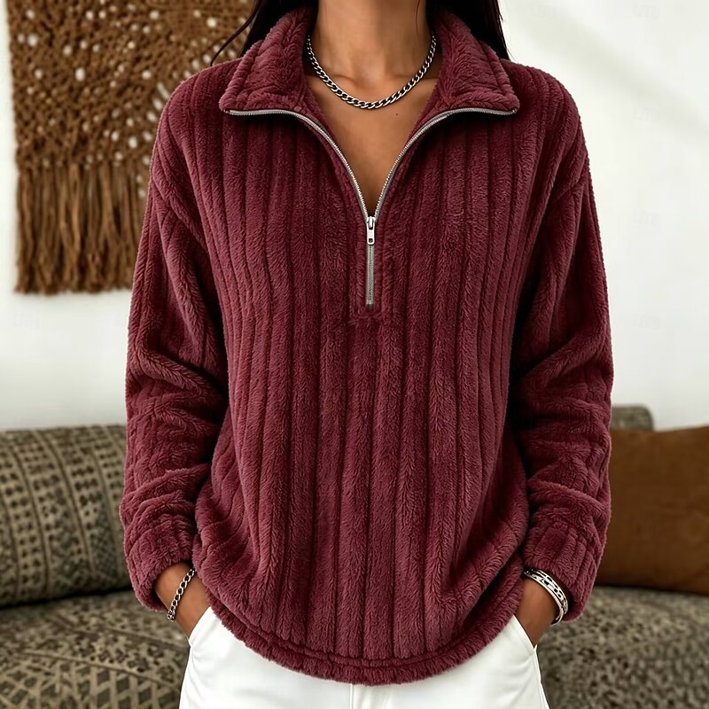 Tatiana | Cozy Quarter-Zip Pullover