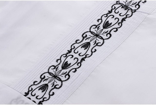 Gregory | Embroidered Short Sleeve Shirt