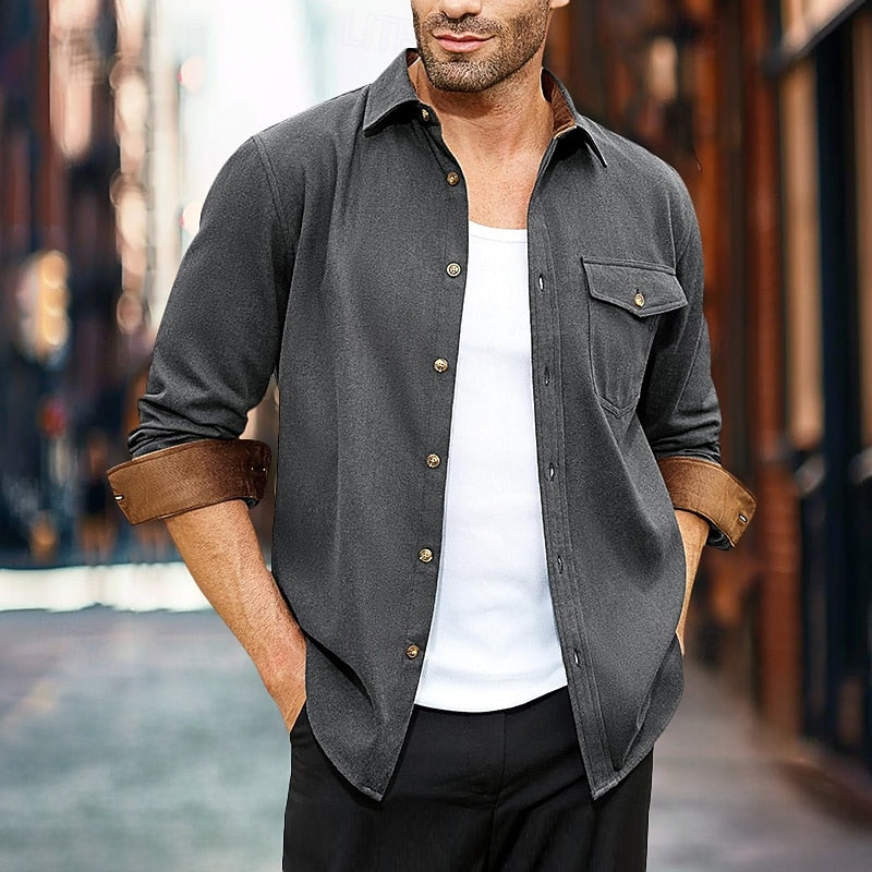 Grayson | Rugged Button-Front Overshirt