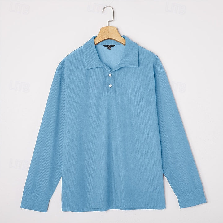 Hudson | Textured Long-Sleeve Polo Shirt