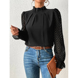 Patricia | Refined High-Neck Blouse