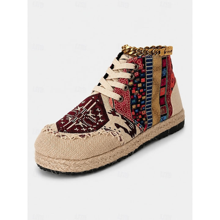 Rosina | Boho Lace-Up Sneakers