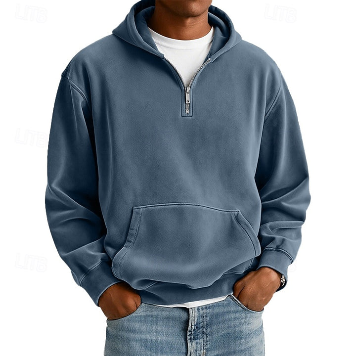 Byron | Relaxed Quarter-Zip Hoodie