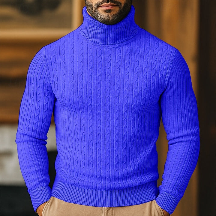 Curtis | Cable Knit Turtleneck Sweater