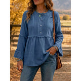 Hazel | Ruffled Peplum Blouse