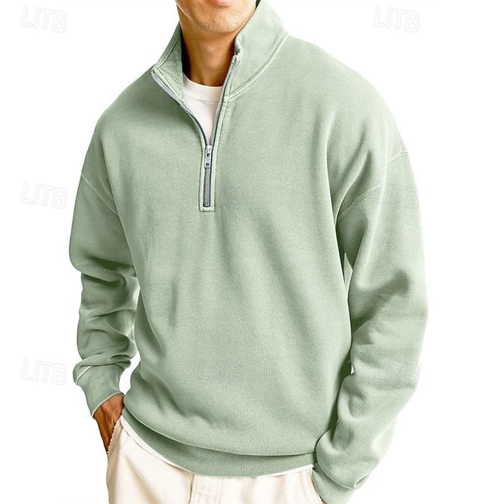 Callahan | Quarter-Zip Standing Collar Sweatshirt