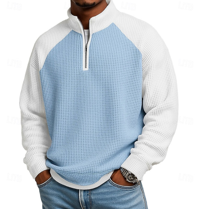 Elliott | Textured Quarter-Zip Polo