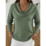 Lorelei | Cowl Neck Ribbed Sweater