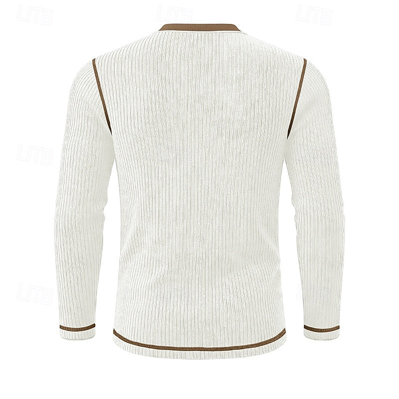 Theodore | Ribbed Long-Sleeve Henley