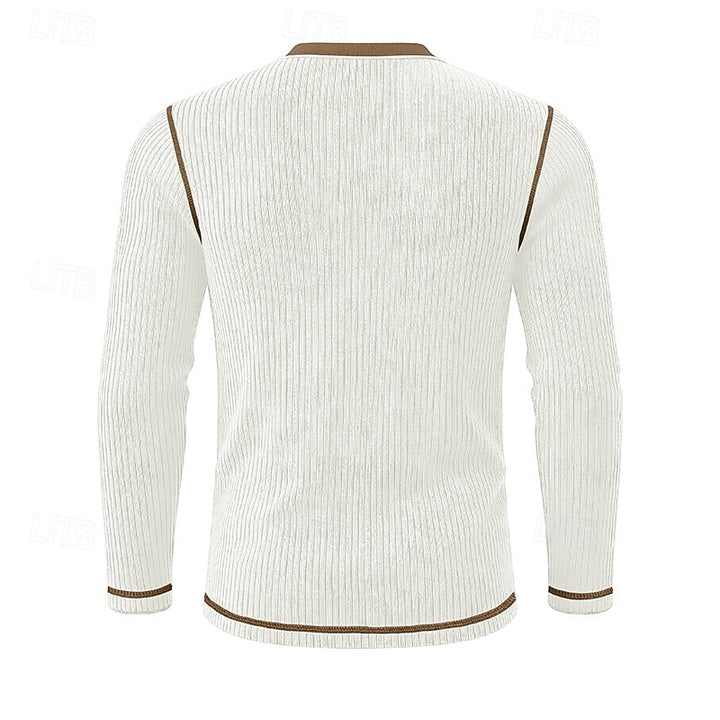 Theodore | Ribbed Long-Sleeve Henley
