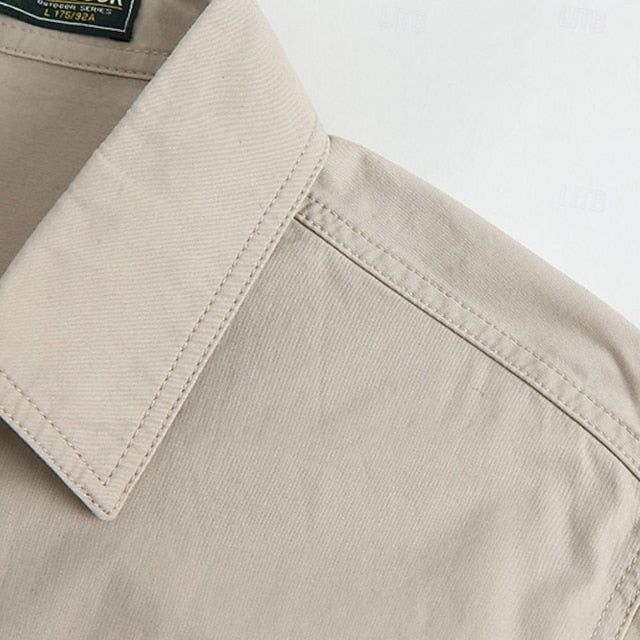 Bruce | Men's Utility Pocket Long Sleeve Shirt