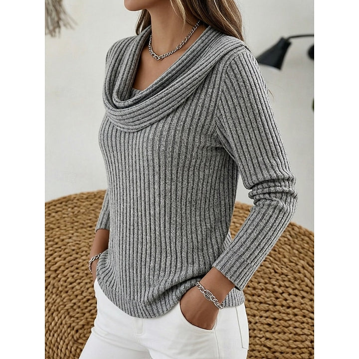 Lorelei | Cowl Neck Ribbed Sweater