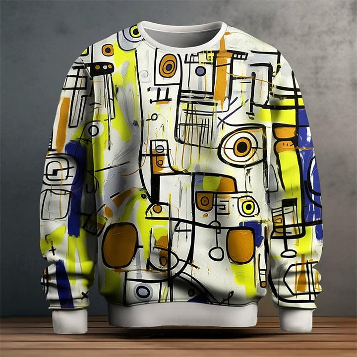 Julian | Artful Crew Neck Sweatshirt