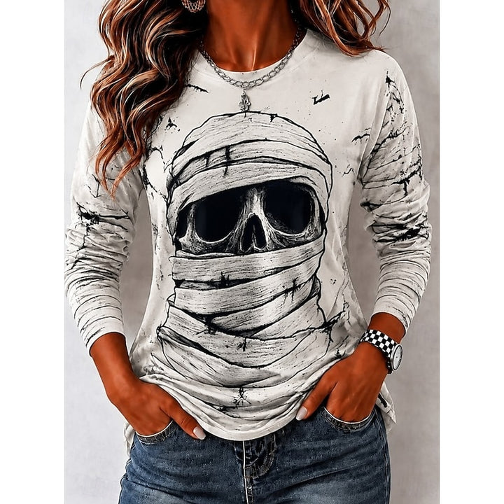 Etta | Halloween Skull Long Sleeve Top