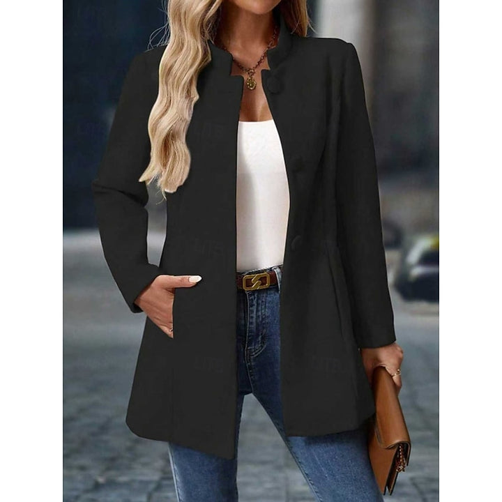 Lindsay | Stand-Collar Tailored Coat