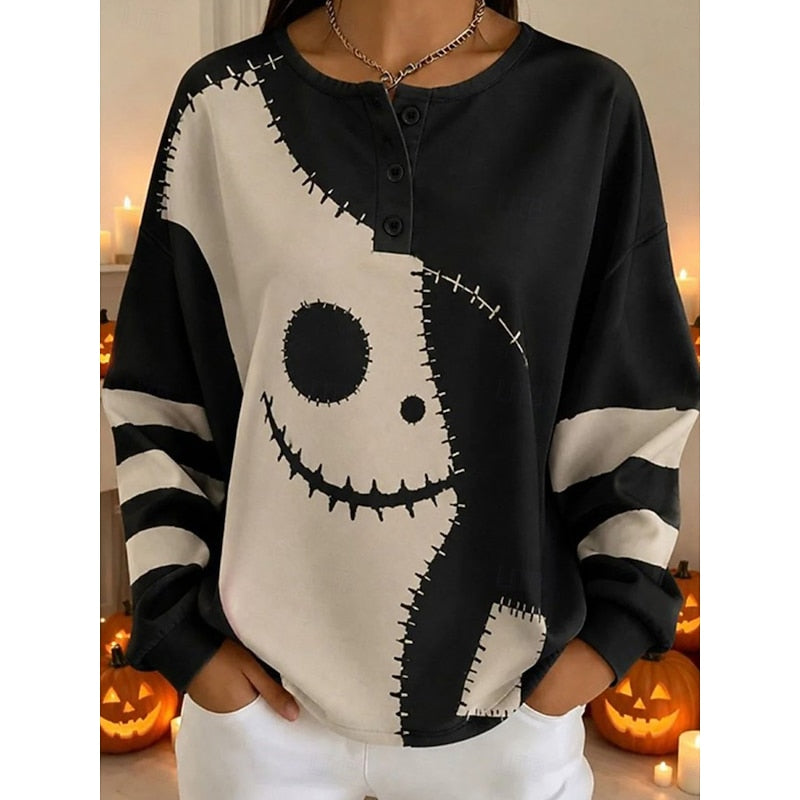 Heidi | Halloween Two-Tone Sweatshirt