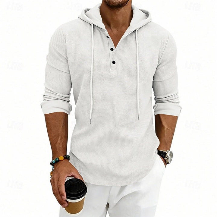 Julian | Hooded Henley Shirt