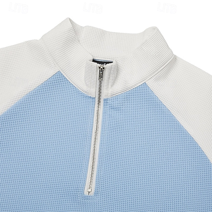 Elliott | Textured Quarter-Zip Polo