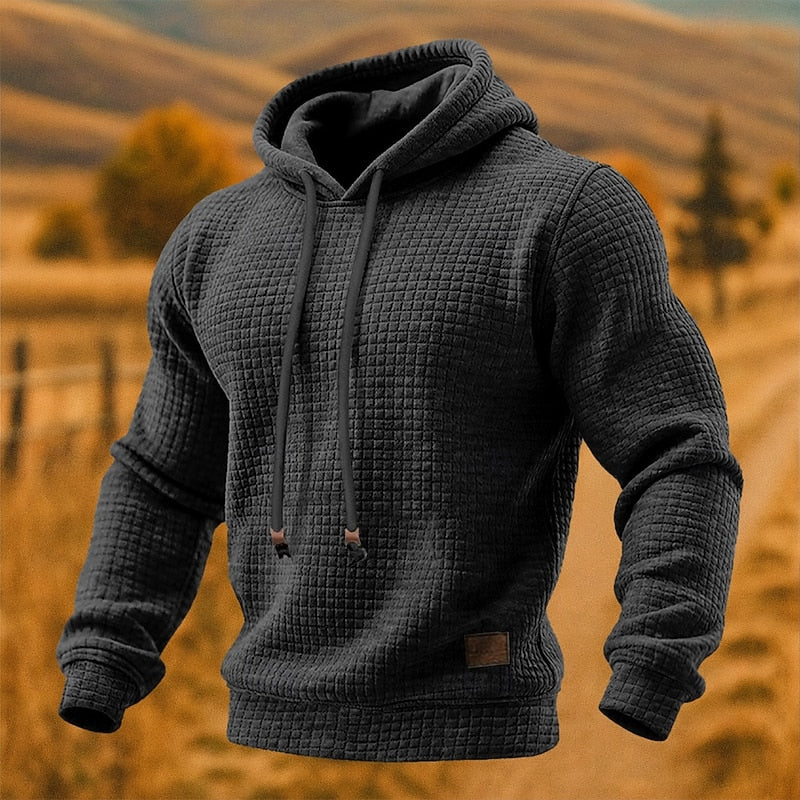 Nolan | Textured Pullover Hoodie