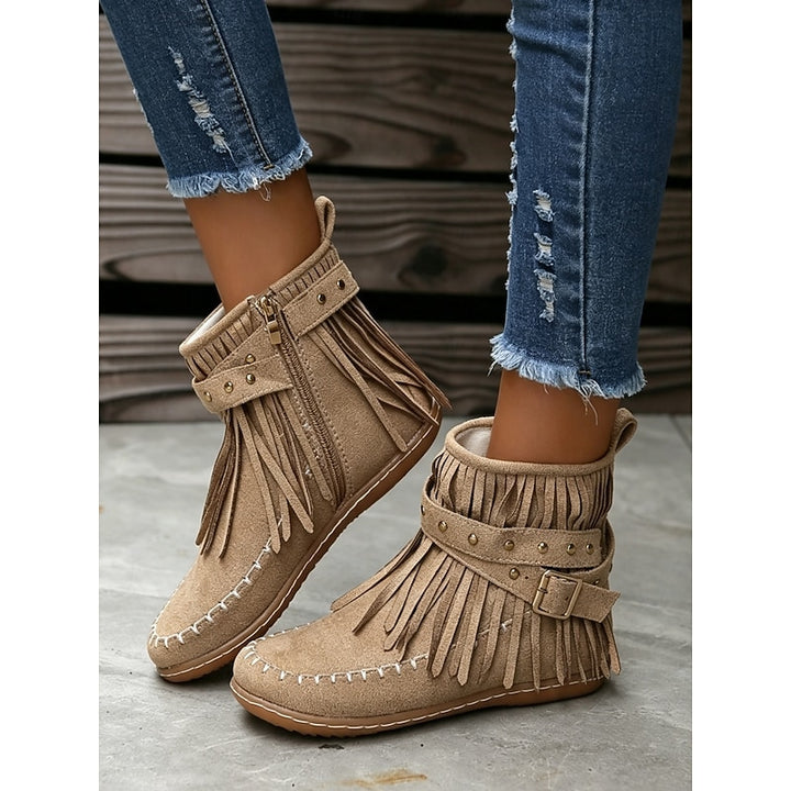 Cheyenne | Fringe Western Ankle Boots