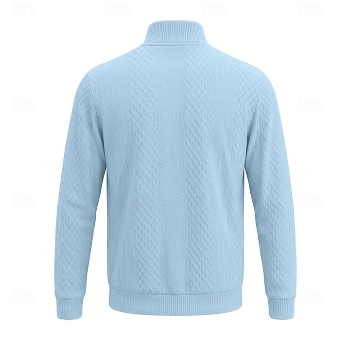 Graham | Textured Quarter-Zip Pullover