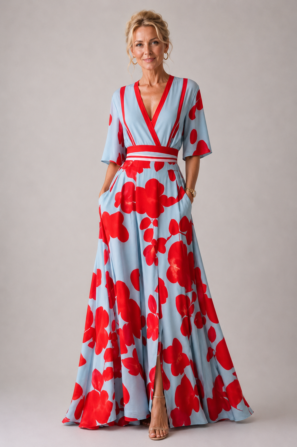 Evelina | Elegant Floral Maxi Dress