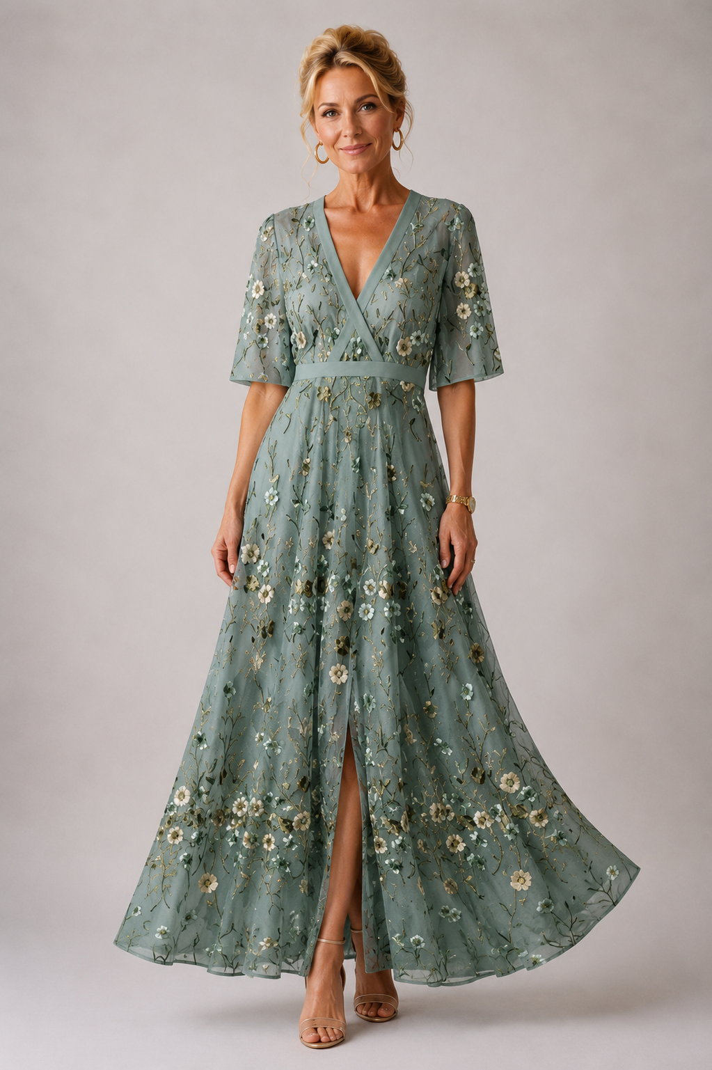 Evelina | Elegant Floral Maxi Dress