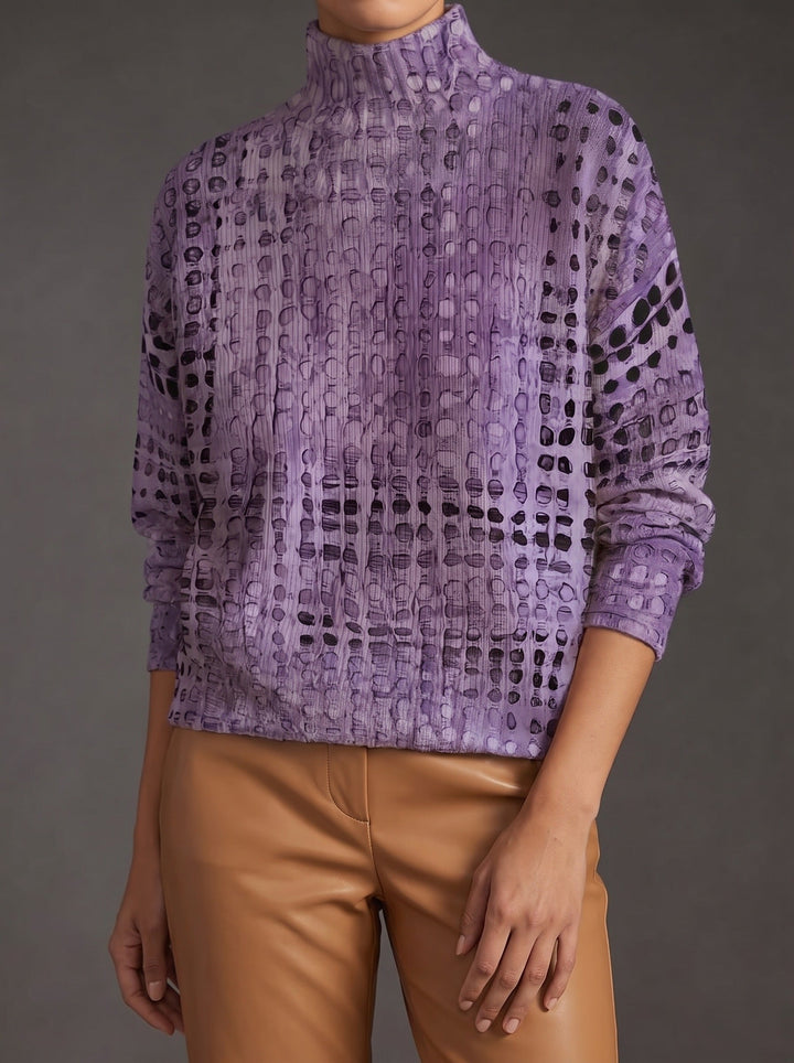 Veronica | Sculpted Mock-Neck Turtleneck