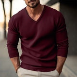 Nathan | Ribbed V-Neck Sweater