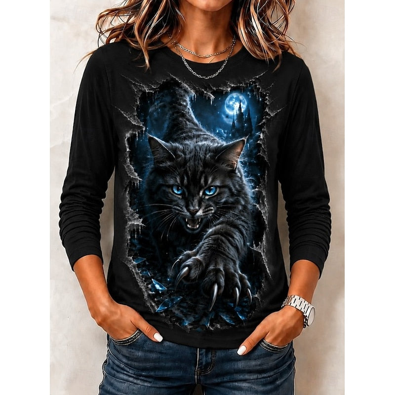 Maisie | Graphic Print Halloween Top