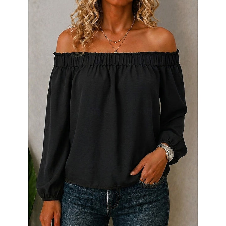 Beatrice | Off-Shoulder Long Sleeve Top